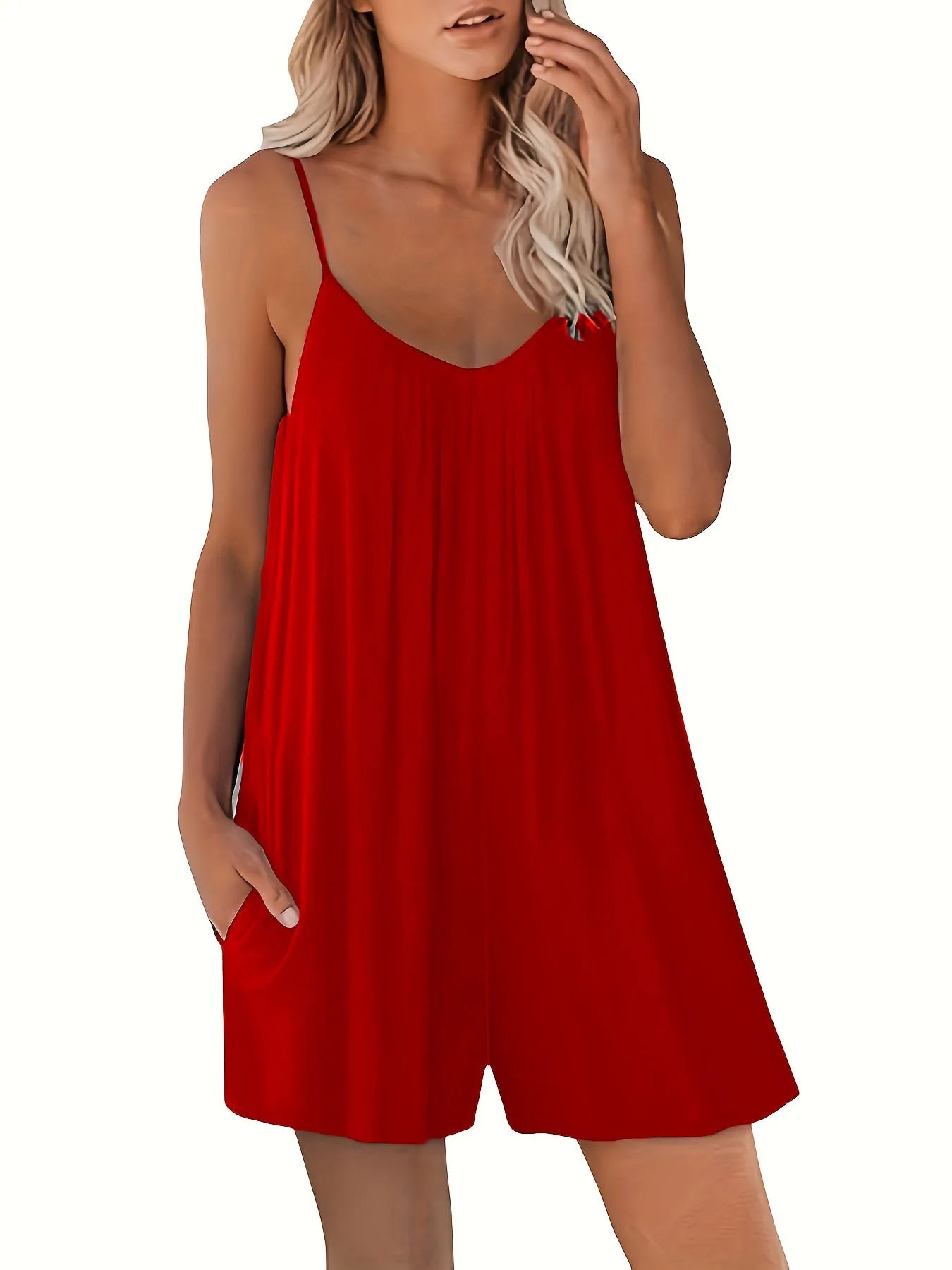 2024 Summer European Women's Casual Strap Shorts